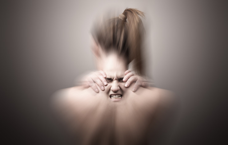 girl in pain